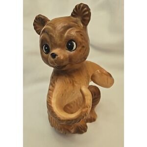Vtg Ceramic Bear Holder Base‎ Only Replacement Mid Century Japan Kitschy Caddy
